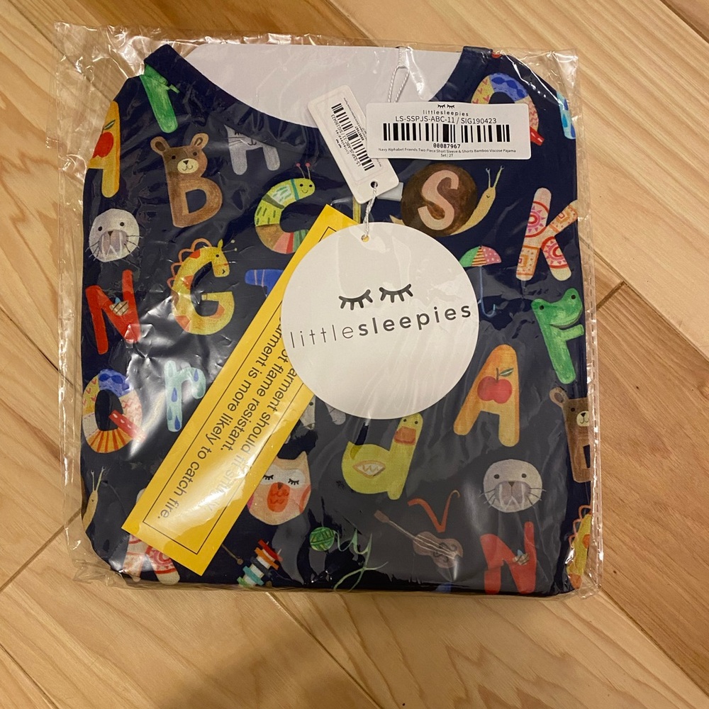 Brand new little sleepies alphabet PJs - 2T